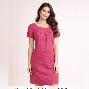 Vineyard Vines Pink Shift Dress | Casual Summer Dress | Size Small